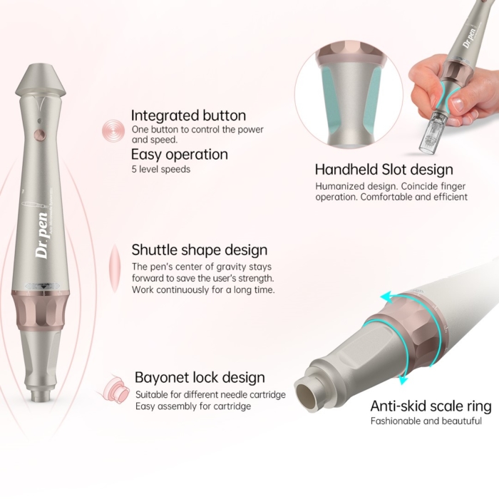 Dr. Pen E30-W Microneedling dermapen draadloos detail 2