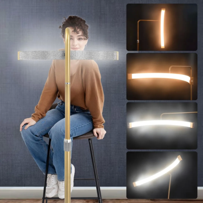Medilamp ML16GG - LED Moonlight lamp - Goud met glitters - incl. telefoonhouder - Afbeelding 10