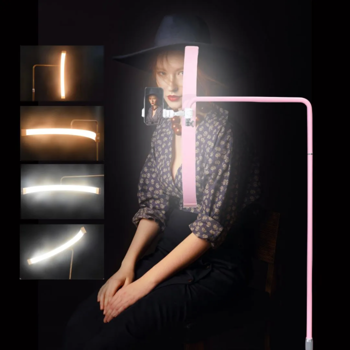 Medilamp ML16R - LED Moonlight lamp - Roze - incl. telefoonhouder - Afbeelding 7