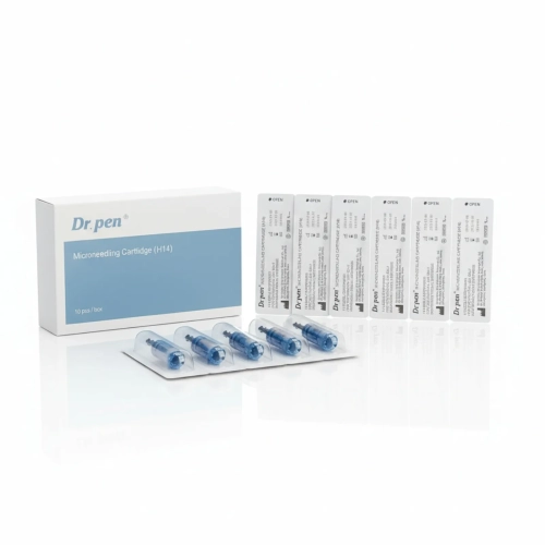14‑pin microneedling cartridges voor Dr. Pen A20, set van 10 inhoud Origineel, koop veilig bij de distributeur.