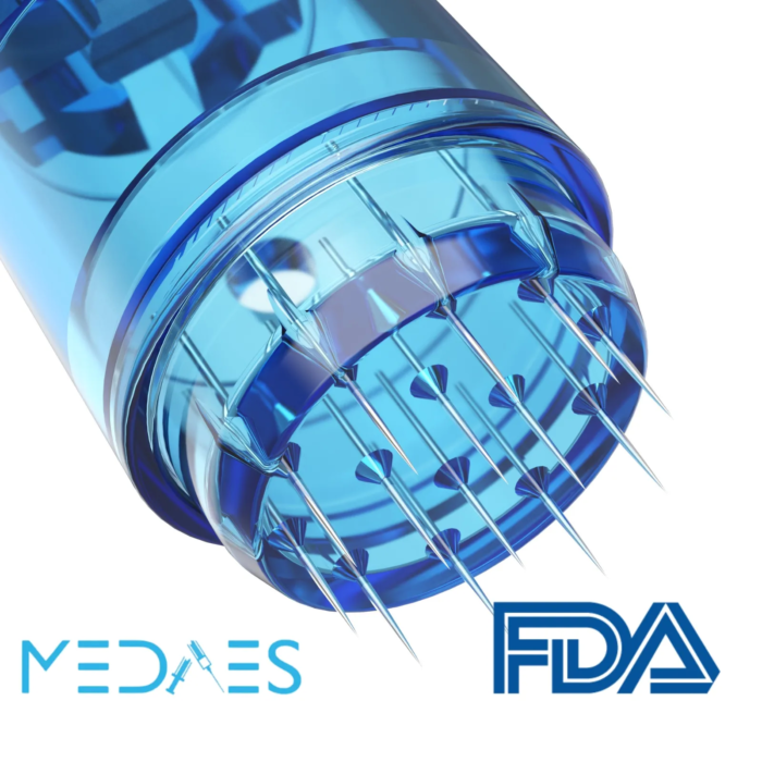 Naaldcartridge FDA 14-pins voor dermapen met AOVN-technologie - detail dr. Pen A20 naaldcartridge