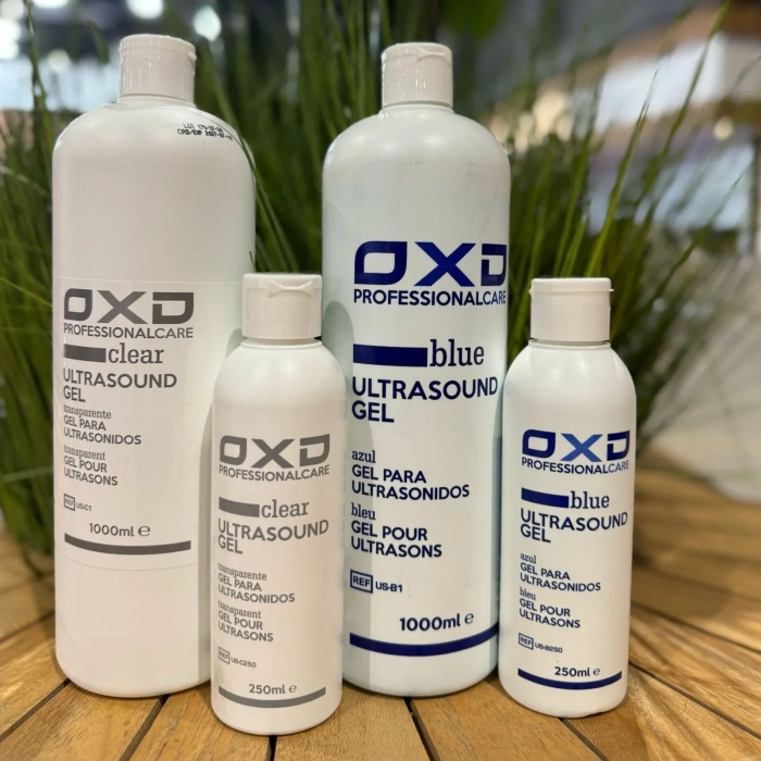 OXD Ultrasound Gel voor Echografie; HIFU; EMS; IPL en diode laser – productfamilie contactgel - 250ml en 1Liter