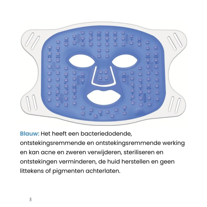 MedAes LED Masker LM01 voor anti-acne door blauw licht.