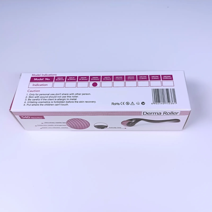 MedAes DRS200 dermaroller 540 naalden –0,50 mm voor littekens, striae en rimpels product foto