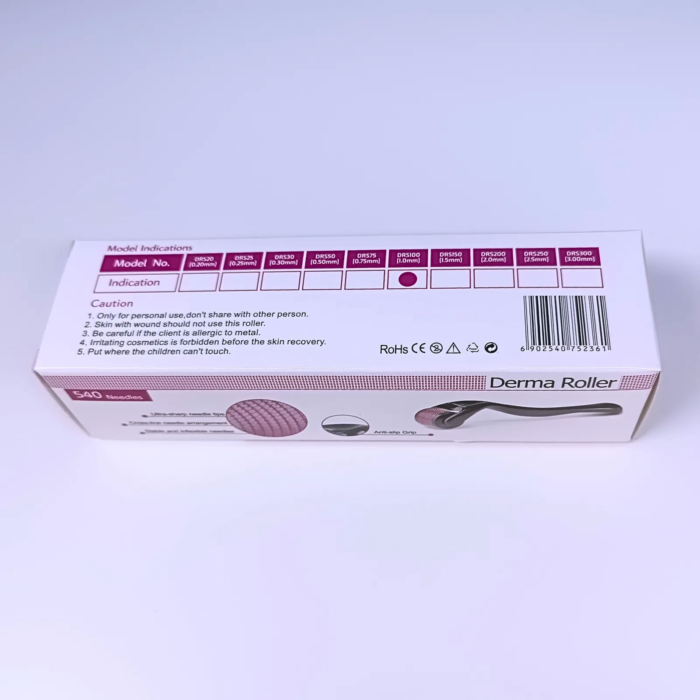 MedAes DRS200 dermaroller 540 naalden –1,00 mm voor littekens, striae en rimpels product foto
