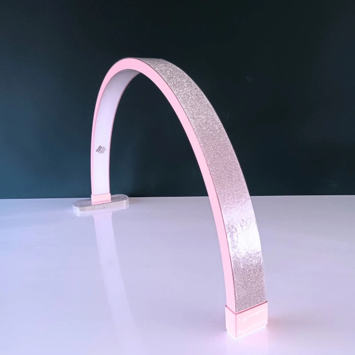 ILLUXE IL10 – Manicure LED Moonlight roze met glitters product foto zijkant