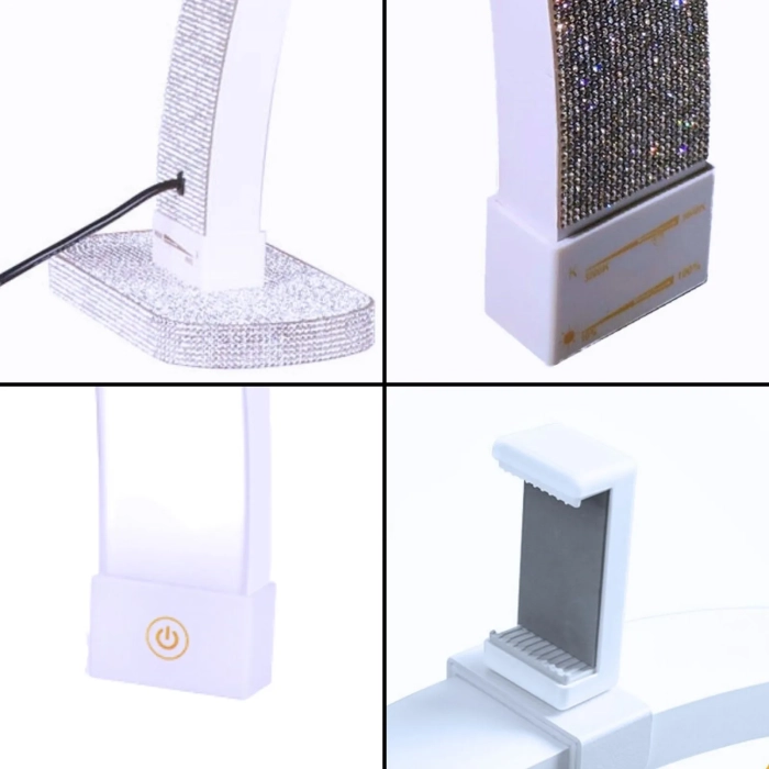 ILLUXE IL10 – Manicure LED Moonlight wit met glitters product foto detail
