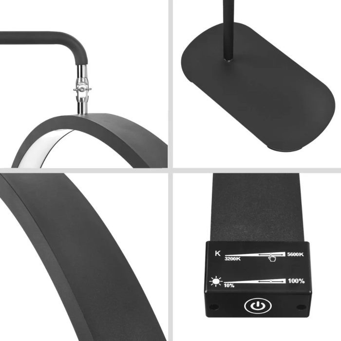 ILLUXE IL16-Half Moon Light -Behandellamp-Zwart technische informatie foto 3