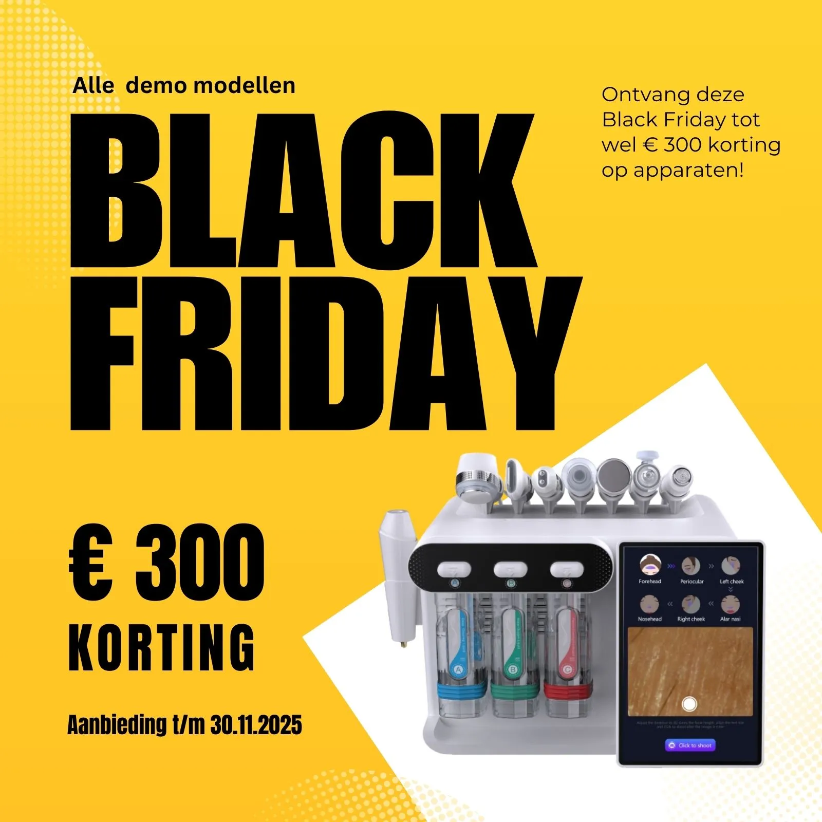 Black Friday 2025 AquaFusion 8-in-1 Hydrodermabrasie en zuurstoftherapie