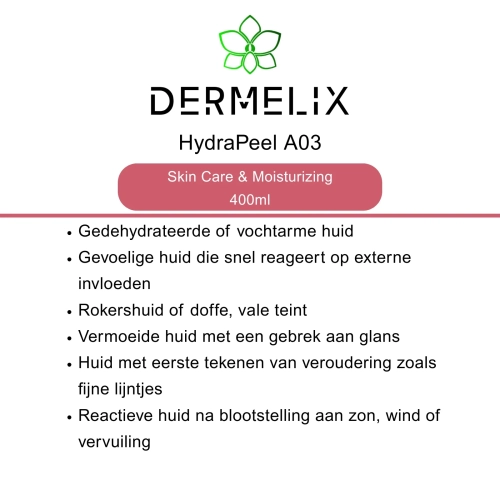 Dermelix HydraPeel A03 werking