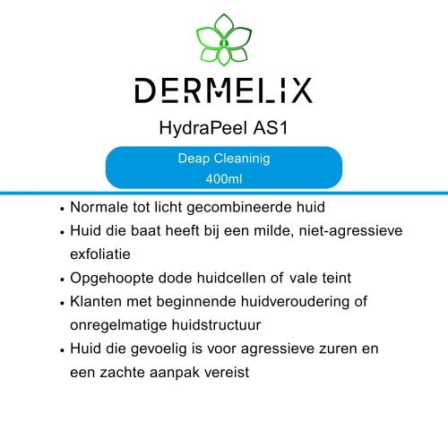 Dermelix HydraPeel AS1 werking