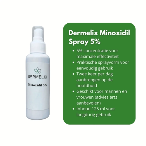 Dermelix CM-010 Minoxidil Spray 5% – 125 ml voordeel