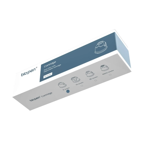 Naaldcartridge voor BioPen – 9-pins – set 10 stuks voorzicht voor huidverjonging, fijne lijntjes; rimpels, pigmentvlekken en acné-littekens