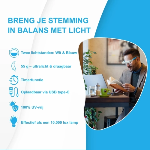 Lichttherapiebril LTB60 van MedAes detail 2