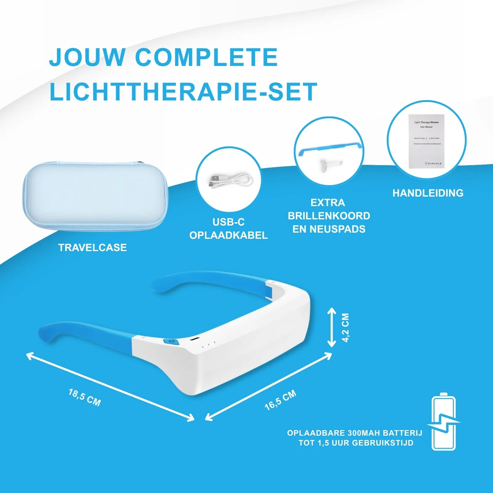 Lichttherapiebril MA48PRO van MedAes verpakking