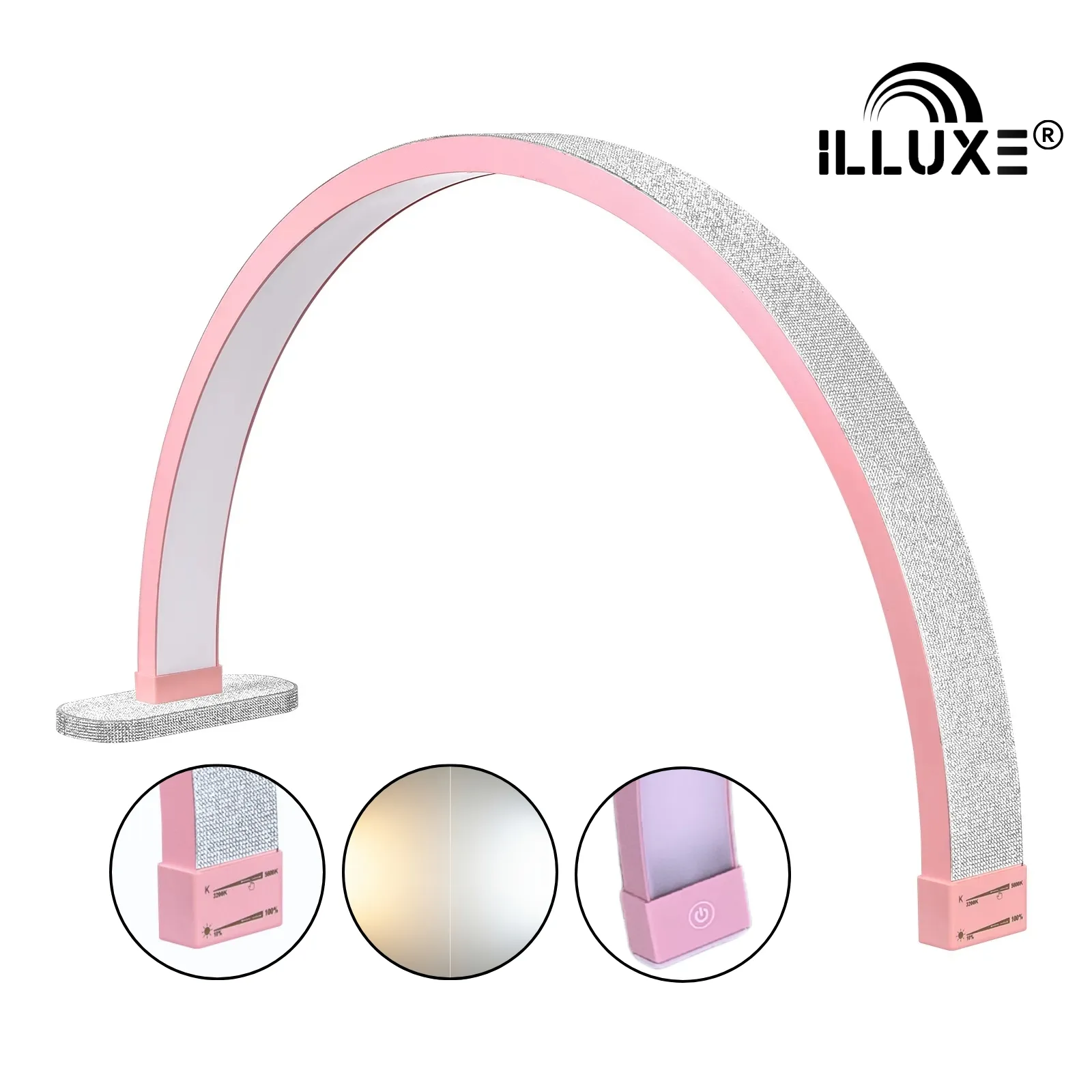 IL10 RG-LED Moonlight Lamp Illuxe IL10 - Roze met glitters- koop bij MedAes, product foto