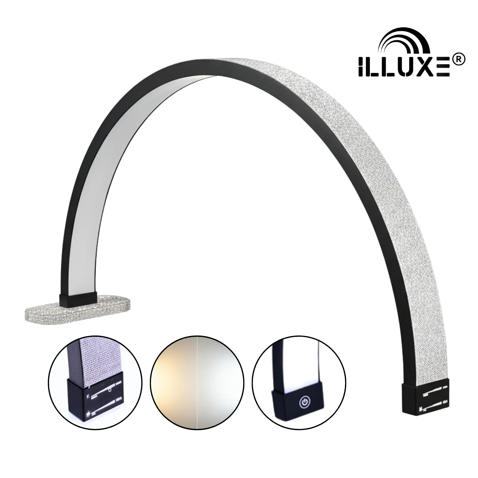 IL10 ZG-LED Moonlight Lamp Illuxe IL10 - Zwart met glitters- koop bij MedAes, product foto