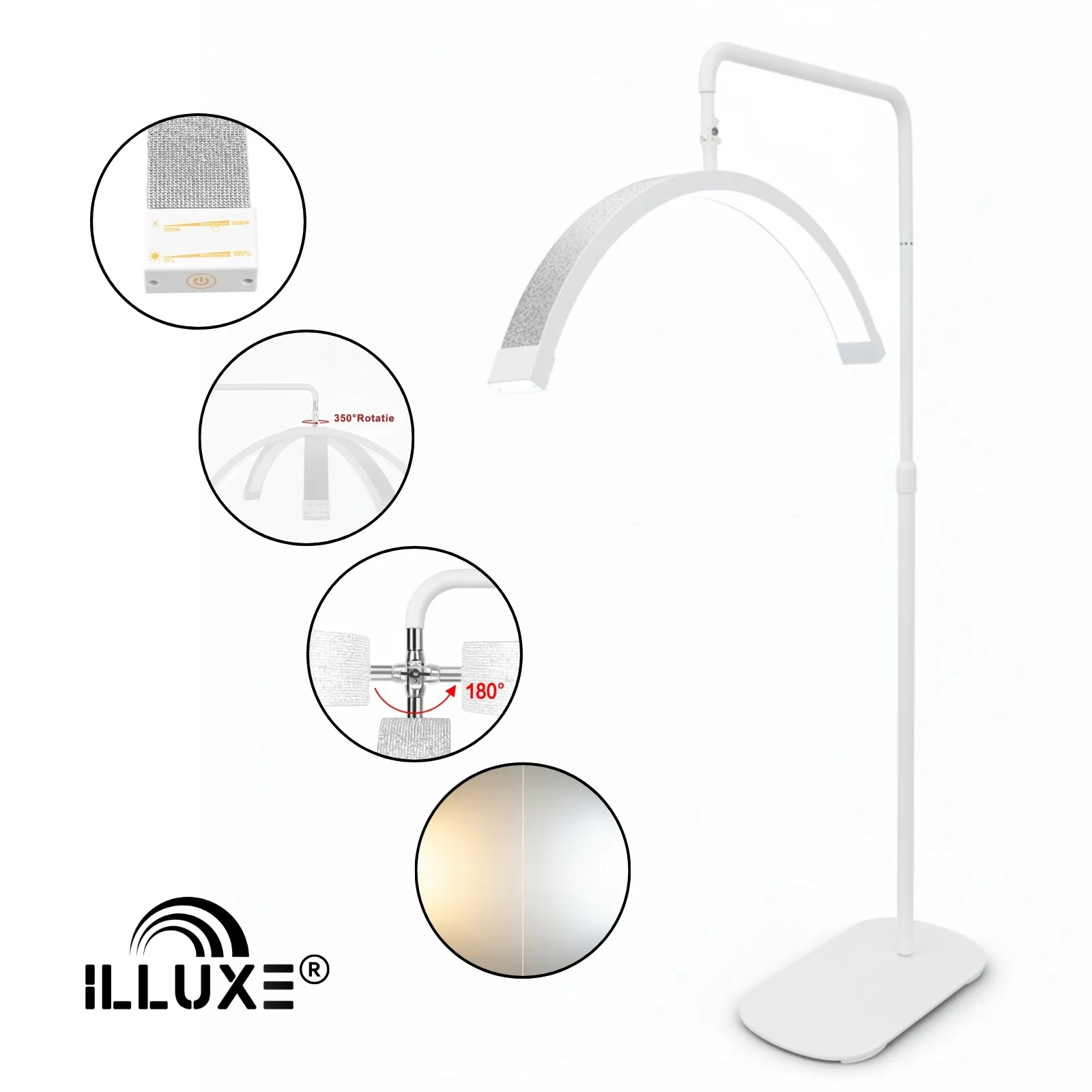 booglamp, moon lamp, vloerlamp, booglampen dimbaar