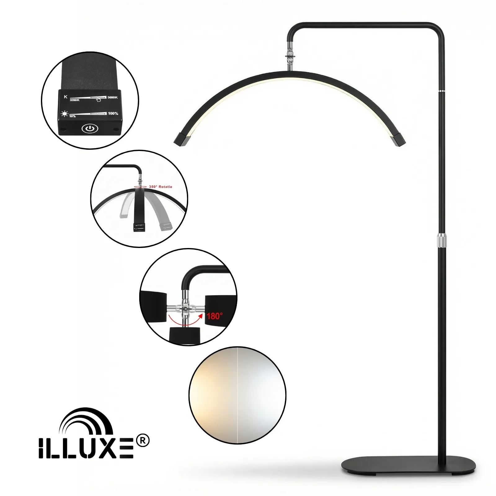 booglamp, moon lamp, vloerlamp, booglampen dimbaar