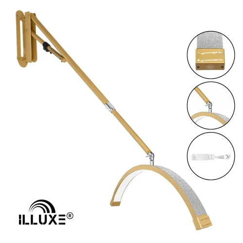 LED Moonlight wandlamp Illuxe IL18GG - Goud met glitters- koop bij MedAes, product foto