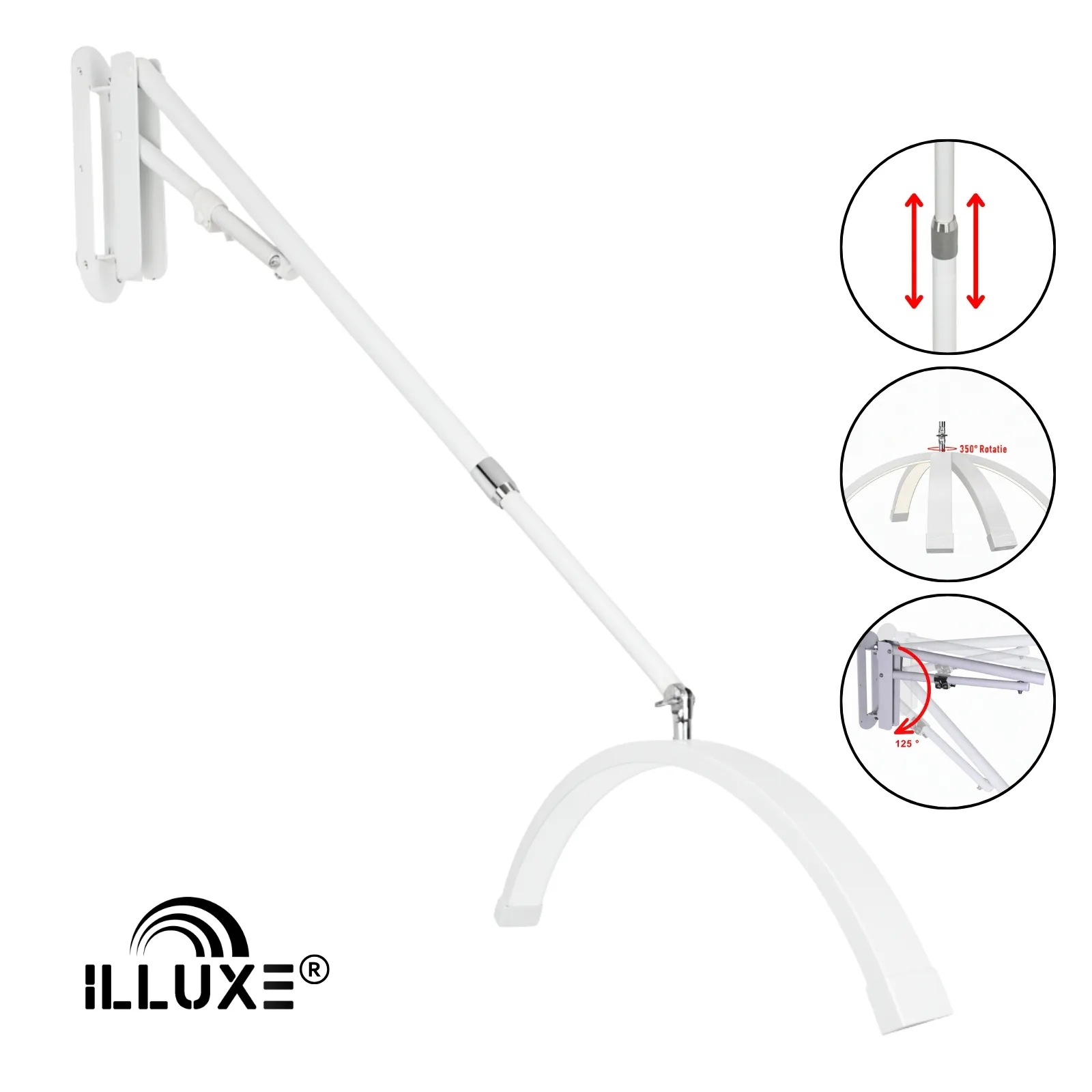 LED Moonlight wandlamp Illuxe IL18W - Wit - koop bij MedAes- detail