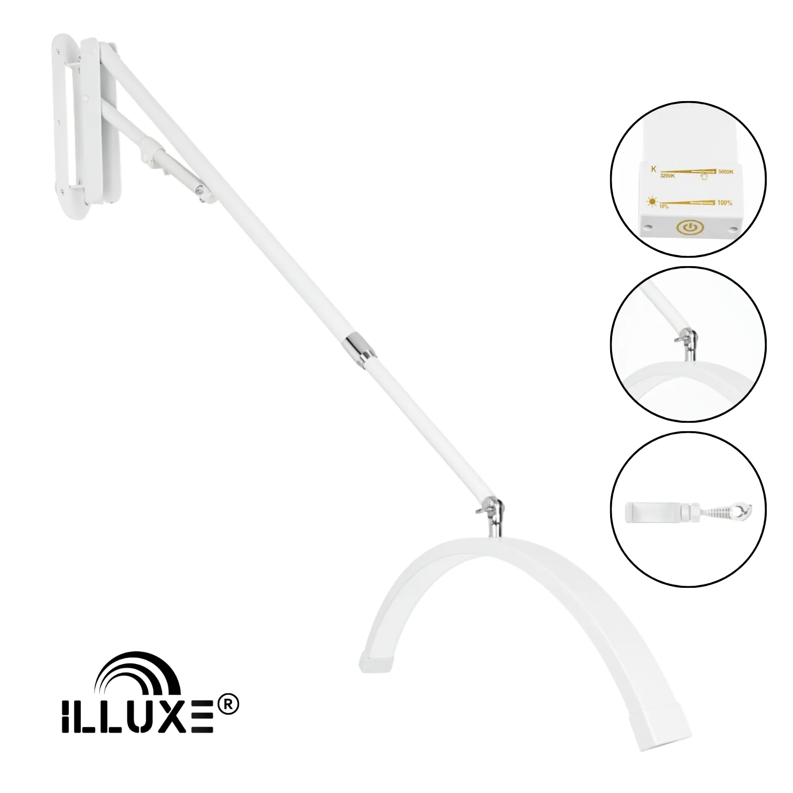 LED Moonlight wandlamp Illuxe IL18W - Wit - koop bij MedAes, product foto