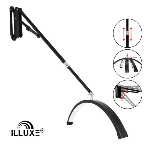 LED Moonlight wandlamp Illuxe IL18Z - Zwart- koop bij MedAes- detail