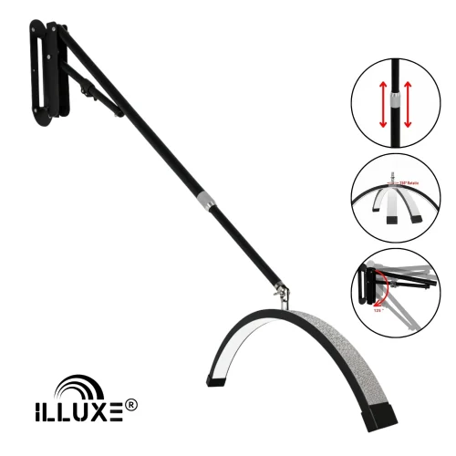 LED Moonlight wandlamp Illuxe IL18ZG - Zwart met glitters- koop bij MedAes- detail