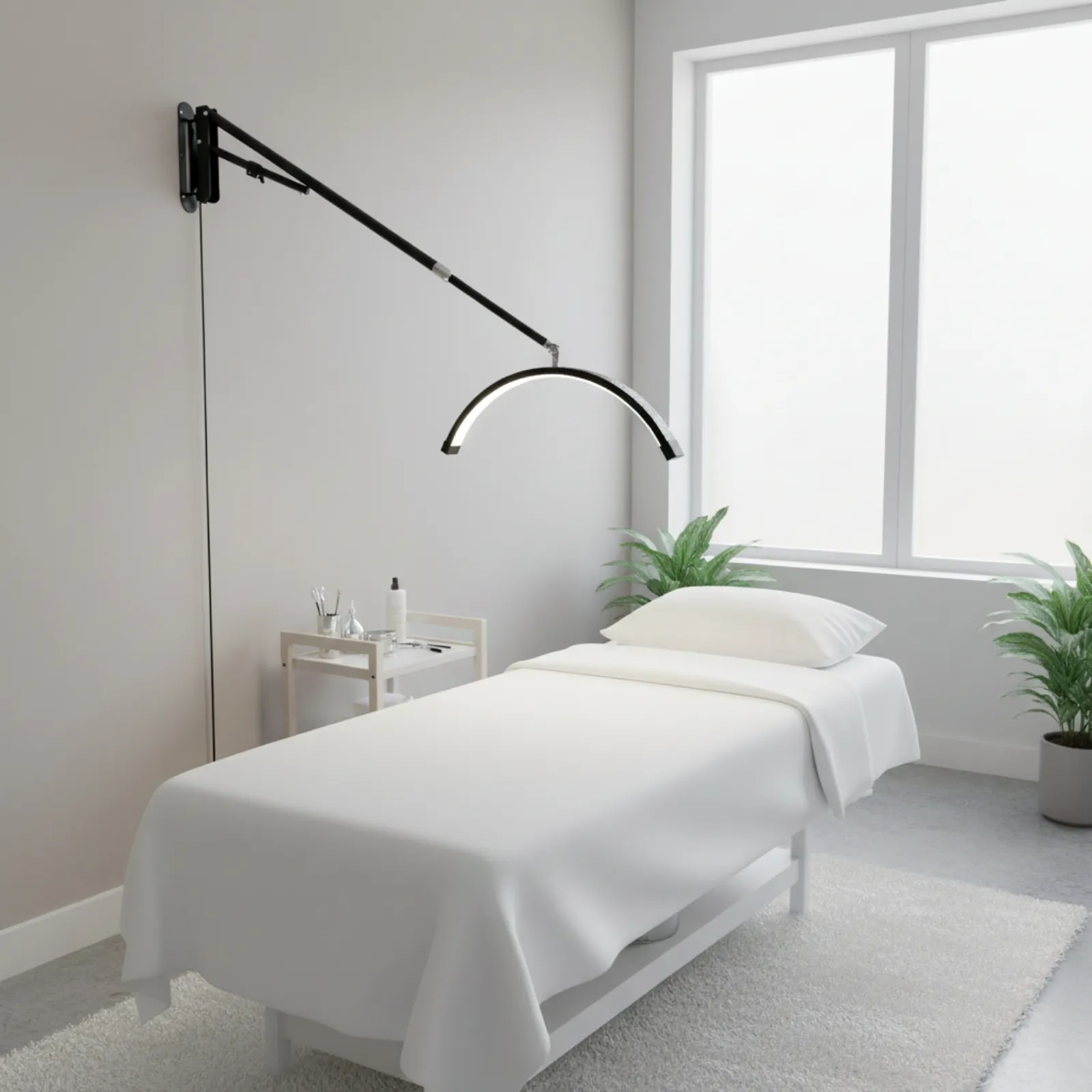 LED Moonlight wandlamp Illuxe IL18ZG - Zwart met glitters- koop bij MedAes in situatie