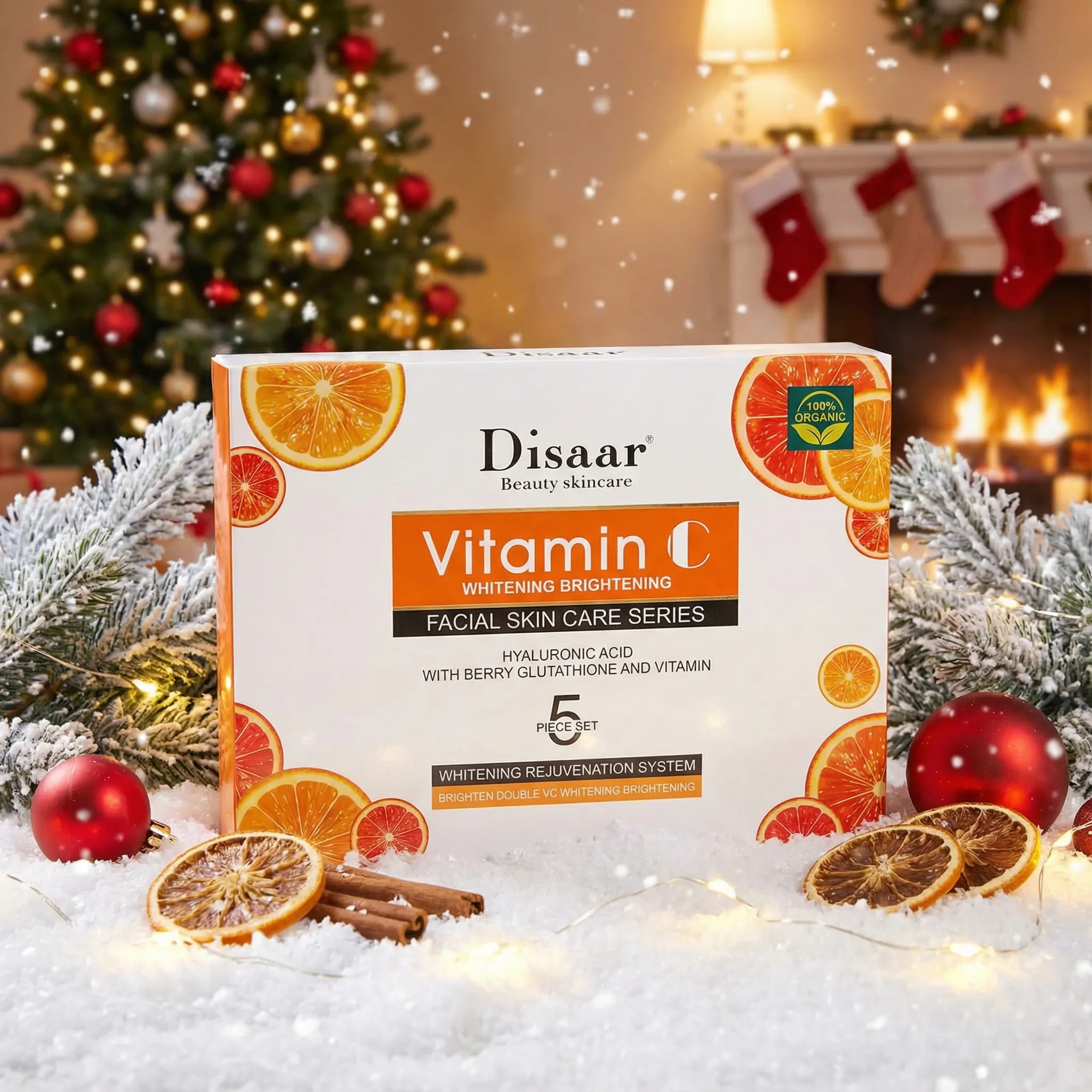 Set van 4 Disaar Vitamine C Whitening Gezichtsverzorgingssets – Voor verkoop in schoonheidssalons & thuisgebruik