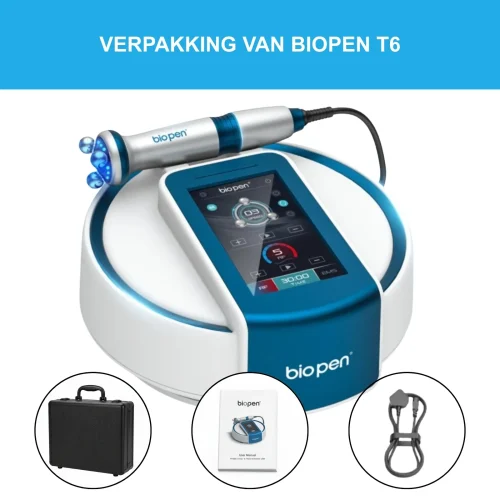 Bio Pen T6_ Body- en Face Lifting met RF, EMS en Blauw LED-Licht verpakking