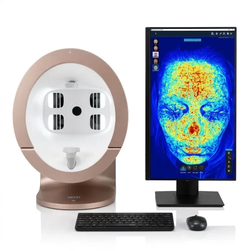 Meicet Pro-A Huidanalyse Apparaat met AI- champagne gold produ met screen 24 inch