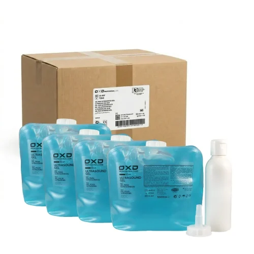 OXD Ultrasound Gel voor Echografie; HIFU en EMS – Blauw – 5000ml – in plastic zak 4x5l doos
